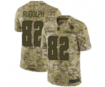 Nike Vikings #82 Kyle Rudolph Camo Men's Stitched NFL Limited 2018 Salute To Service Jersey