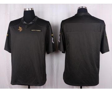 Nike Vikings Blank Anthracite Salute To Service Limited Jersey