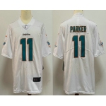 Men's Miami Dolphins #11 DeVante Parker White 2020 Vapor Untouchable Stitched NFL Nike Limited Jersey