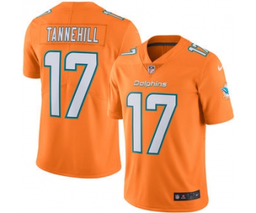 Men's Miami Dolphins #17 Ryan Tannehill Nike Orange Color Rush Limited Jersey