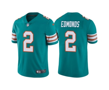 Men's Miami Dolphins #2 Chase Edmonds Aqua Color Rush Limited Stitched Football Jersey