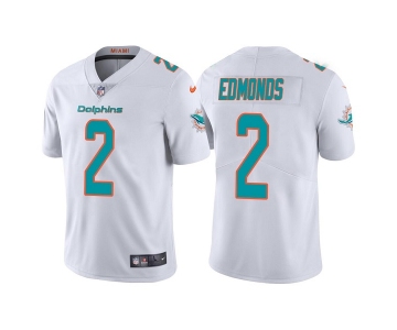 Men's Miami Dolphins #2 Chase Edmonds White Vapor Untouchable Limited Stitched Football Jersey