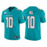 Men's Miami Dolphins 2022 #10 Tyreek Hill Aqua With 2-star C Patch Vapor Untouchable Limited Stitched Football Jerse