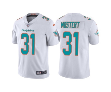 Men's Miami Dolphins #31 Raheem Mostert White Vapor Untouchable Limited Stitched Football Jersey