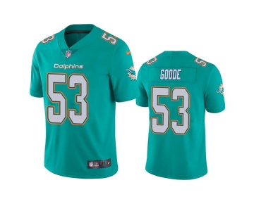 Men's Miami Dolphins #53 Cameron Goode Aqua Vapor Untouchable Limited Stitched Football Jersey