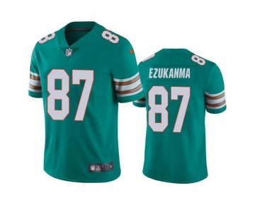 Men's Miami Dolphins #87 Erik Ezukanma Aqua Color Rush Limited Stitched Football Jersey