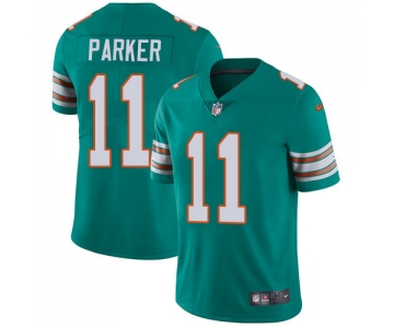 Nike Miami Dolphins #11 DeVante Parker Aqua Green Alternate Men's Stitched NFL Vapor Untouchable Limited Jersey