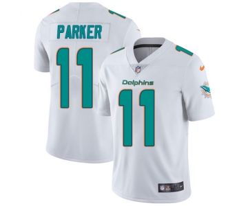 Nike Miami Dolphins #11 DeVante Parker White Men's Stitched NFL Vapor Untouchable Limited Jersey