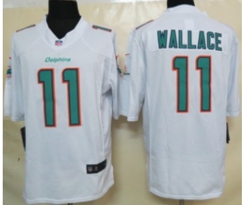 Nike Miami Dolphins #11 Mike Wallace 2013 White Limited Jersey