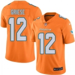 Nike Miami Dolphins #12 Bob Griese Orange Men's Stitched NFL Limited Rush Jersey