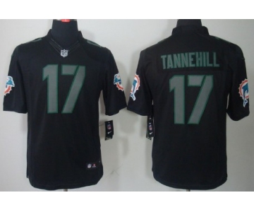 Nike Miami Dolphins #17 Ryan Tannehill Black Impact Limited Jersey