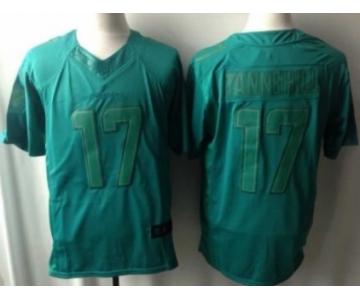 Nike Miami Dolphins #17 Ryan Tannehill Drenched Limited Green Jersey