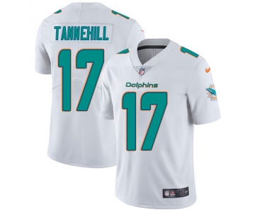 Nike Miami Dolphins #17 Ryan Tannehill White Men's Stitched NFL Vapor Untouchable Limited Jersey