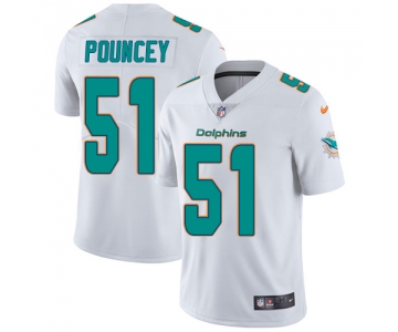 Nike Miami Dolphins #51 Mike Pouncey White Men's Stitched NFL Vapor Untouchable Limited Jersey