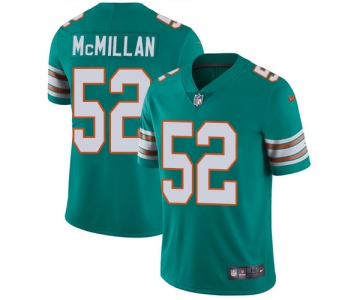 Nike Miami Dolphins #52 Raekwon McMillan Aqua Green Alternate Men's Stitched NFL Vapor Untouchable Limited Jersey