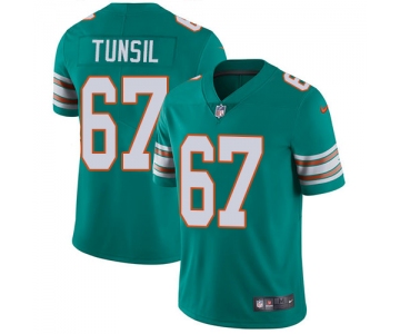 Nike Miami Dolphins #67 Laremy Tunsil Aqua Green Alternate Men's Stitched NFL Vapor Untouchable Limited Jersey