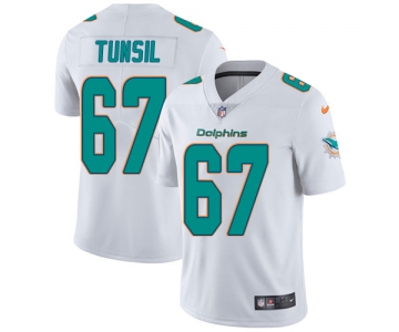 Nike Miami Dolphins #67 Laremy Tunsil White Men's Stitched NFL Vapor Untouchable Limited Jersey