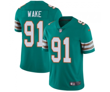 Nike Miami Dolphins #91 Cameron Wake Aqua Green Alternate Men's Stitched NFL Vapor Untouchable Limited Jersey