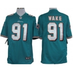 Nike Miami Dolphins #91 Cameron Wake Green Limited Jersey