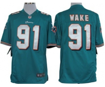 Nike Miami Dolphins #91 Cameron Wake Green Limited Jersey