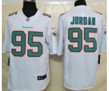 Nike Miami Dolphins #95 Dion Jordan 2013 White Limited Jersey