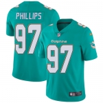 Nike Miami Dolphins #97 Jordan Phillips Aqua Green Team Color Men's Stitched NFL Vapor Untouchable Limited Jersey