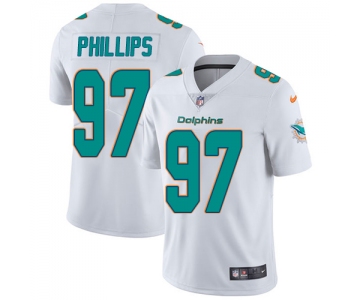 Nike Miami Dolphins #97 Jordan Phillips White Men's Stitched NFL Vapor Untouchable Limited Jersey