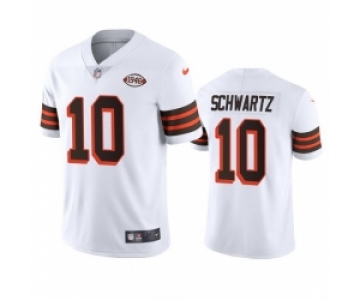 Cleveland Browns 10 Anthony Schwartz Nike 1946 Collection Alternate Vapor Limited NFL Jersey White