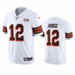 Cleveland Browns 12 Khadarel Hodge Nike 1946 Collection Alternate Vapor Limited NFL Jersey White