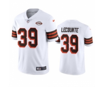 Cleveland Browns 39 Richard Lecounte Nike 1946 Collection Alternate Vapor Limited NFL Jersey White