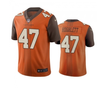 Cleveland Browns #47 Charley Hughlett Brown Vapor Limited City Edition NFL Jersey