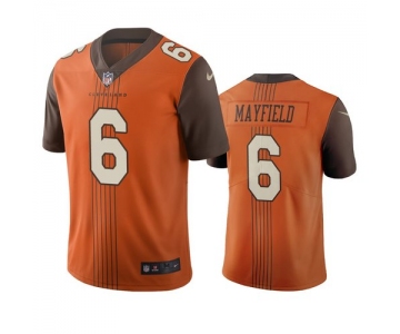 Cleveland Browns #6 Baker Mayfield Brown Vapor Limited City Edition NFL Jersey