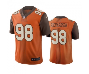 Cleveland Browns #98 Sheldon Richardson Brown Vapor Limited City Edition NFL Jersey