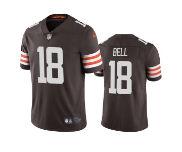 Mens Cleveland Browns #18 David Bell Brown Vapor Untouchable Limited Stitched Jersey