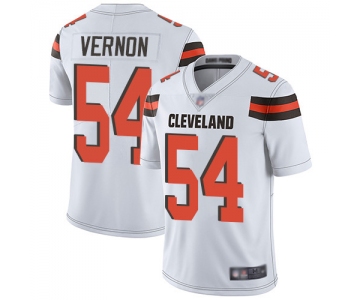 Men's Cleveland Browns #54 Olivier Vernon White Men's Stitched Football Vapor Untouchable Limited Jersey