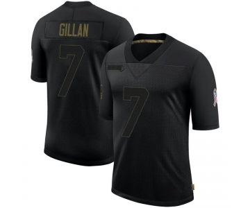 Men's Cleveland Browns #7 Jamie Gillan Black Limited 2020 Salute To Service Nike Jersey