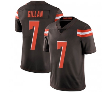 Men's Cleveland Browns #7 Jamie Gillan Brown Limited Team Color Vapor Untouchable Nike Jersey