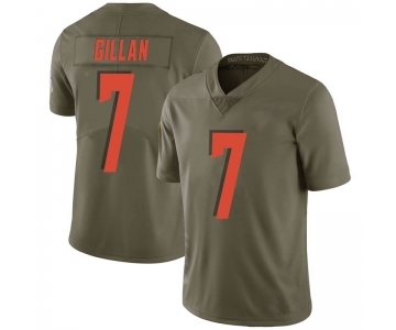 Men's Cleveland Browns #7 Jamie Gillan Green Limited 2017 Salute to Service Nike Jersey