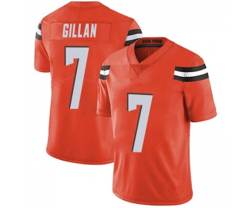 Men's Cleveland Browns #7 Jamie Gillan Orange Limited Alternate Vapor Untouchable Nike Jersey