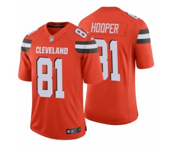 Men's Cleveland Browns #81 Austin Hooper NFL Stitched Vapor Untouchable Limited Orange Nike Jersey