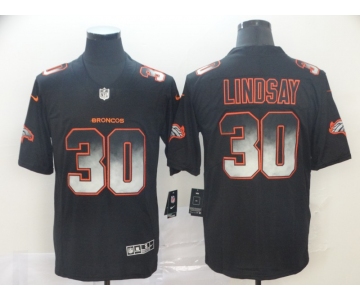 Nike Broncos 30 Phillip Lindsay Black Arch Smoke Vapor Untouchable Limited Jersey