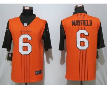 Nike Browns 6 Baker Mayfield Brown City Edition Vapor Untouchable Limited Jersey