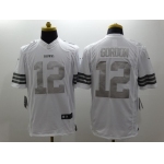 Nike Cleveland Browns #12 Josh Gordon Platinum White Limited Jersey