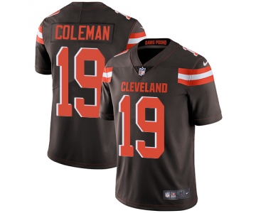 Nike Cleveland Browns #19 Corey Coleman Brown Team Color Men's Stitched NFL Vapor Untouchable Limited Jersey