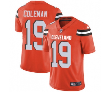 Nike Cleveland Browns #19 Corey Coleman Orange Alternate Men's Stitched NFL Vapor Untouchable Limited Jersey