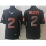 Nike Cleveland Browns #2 Johnny Manziel Black Impact Limited Jersey