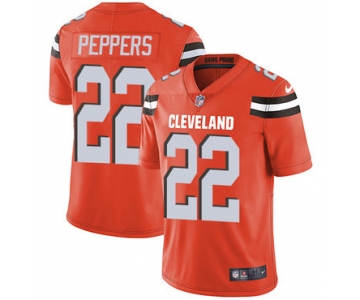 Nike Cleveland Browns #22 Jabrill Peppers Orange Alternate Men's Stitched NFL Vapor Untouchable Limited Jersey