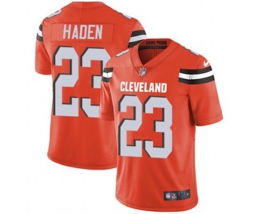 Nike Cleveland Browns #23 Joe Haden Orange Alternate Men's Stitched NFL Vapor Untouchable Limited Jersey