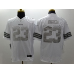 Nike Cleveland Browns #23 Joe Haden Platinum White Limited Jersey