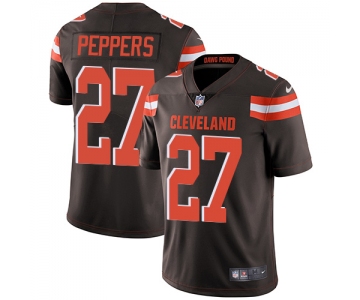 Nike Cleveland Browns #27 Jabrill Peppers Brown Team Color Men's Stitched NFL Vapor Untouchable Limited Jersey